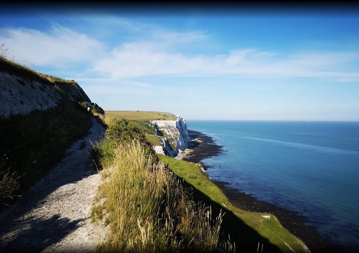 Saxon Shore Way coastal path, Dover to Folkestone