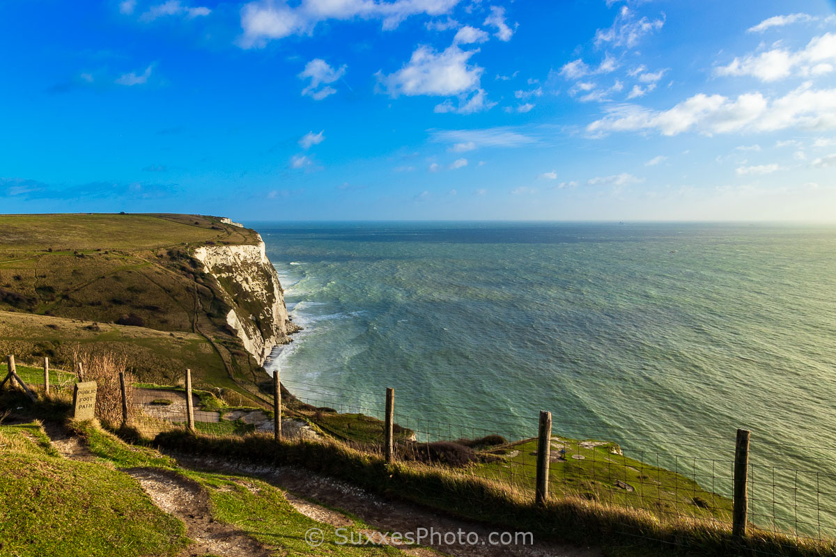 White Cliffs of Dover coastline, Kent, England