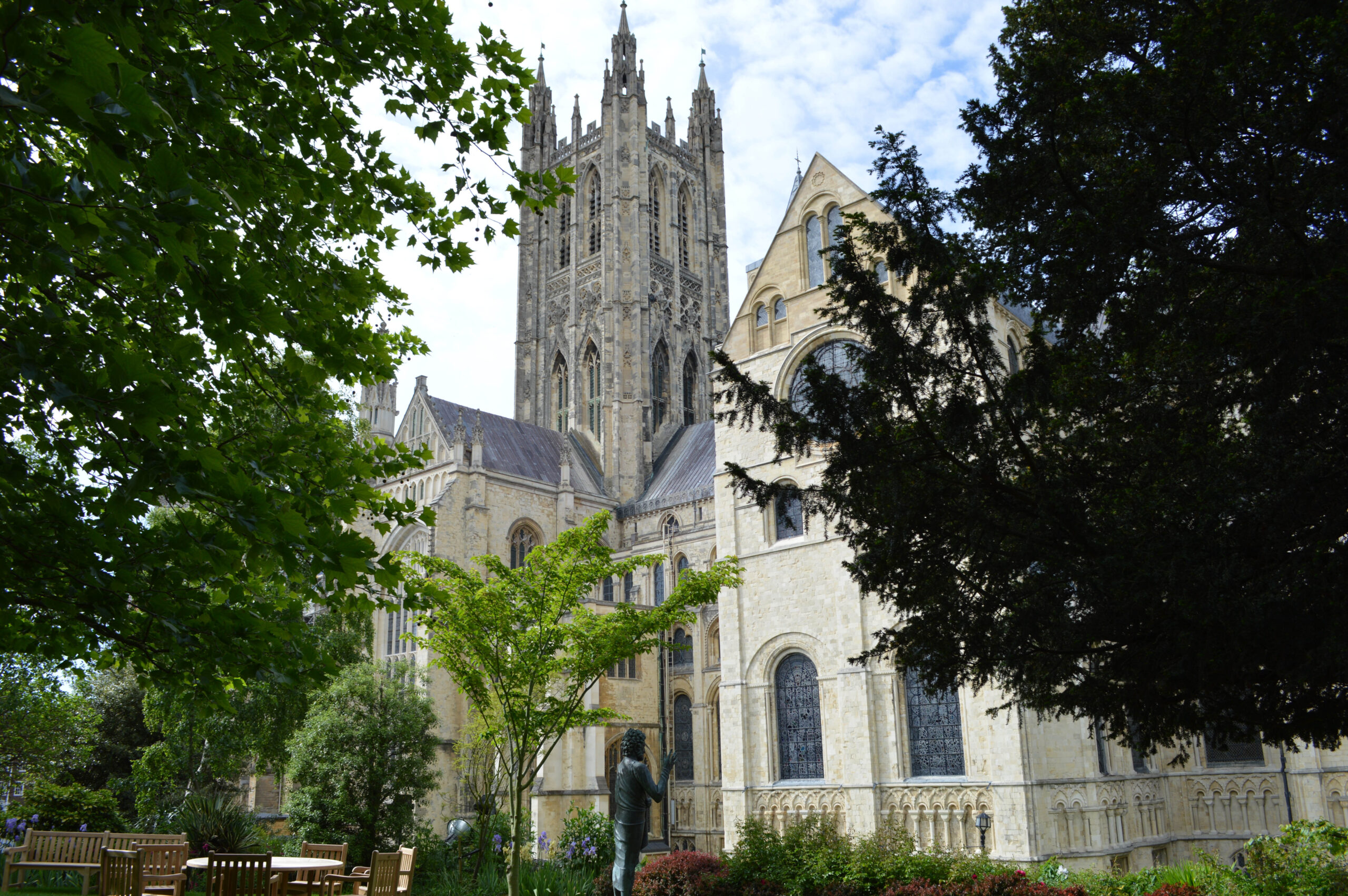 Canterbury Cathedral, Kent, NCN1 cycling route, London to Paris by bike