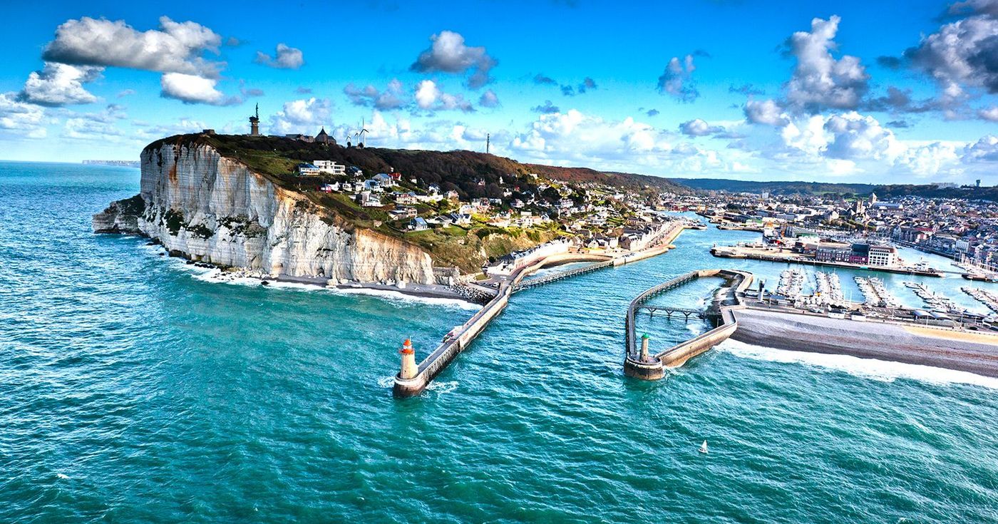 Les falaises de la côte d'Albâtre entre Fécamp, Saint-Léonard et Vaucottes