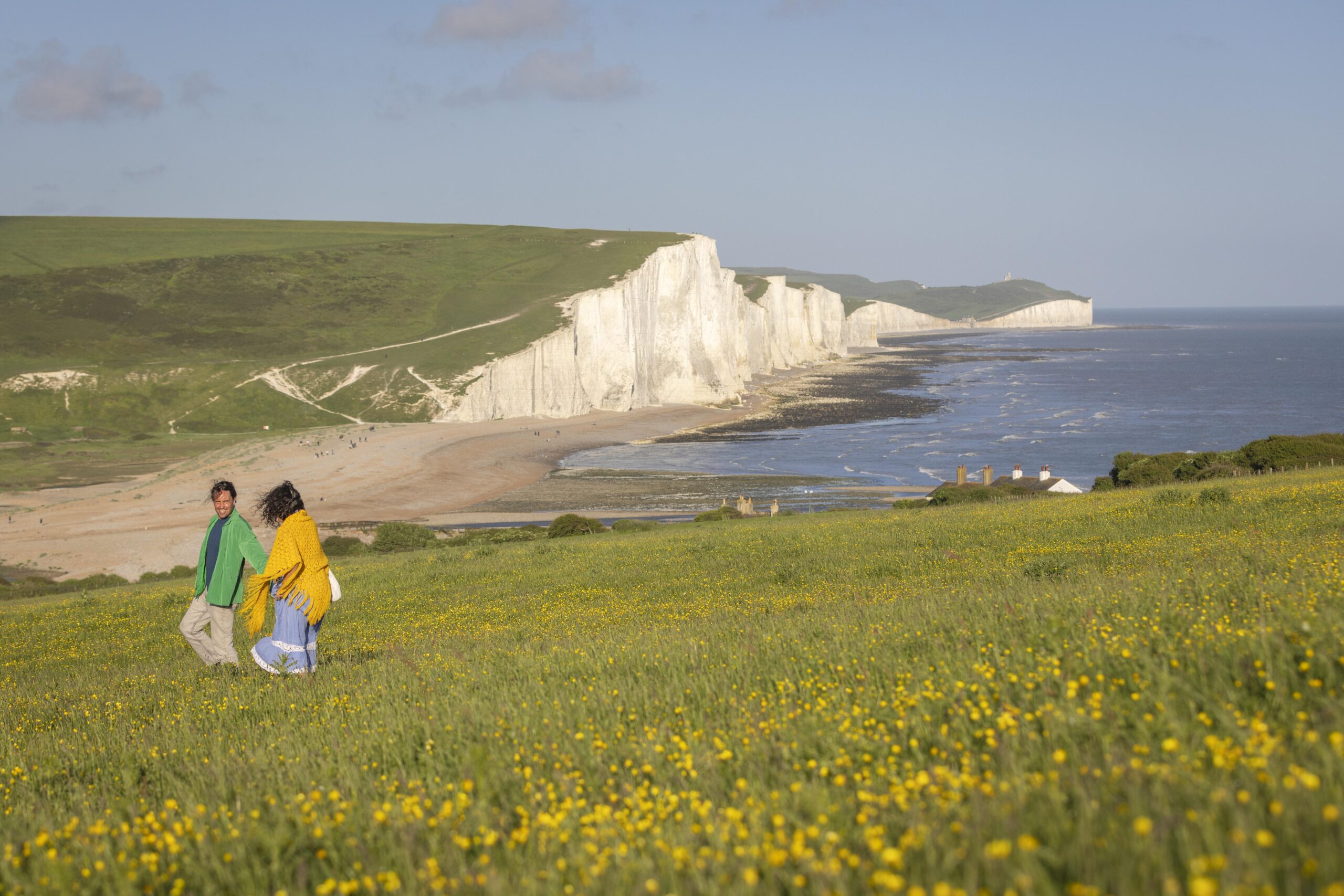 Les falaises de Seaford Head et la vallée de la Cuckmere